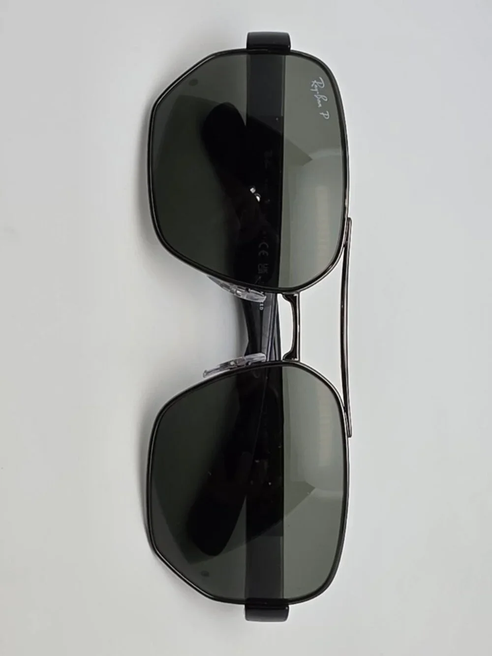 Ray-Ban RB3672 004/9A Gunmetal Frame Polarized G-15 Lens Aviator Sunglasses 60mm